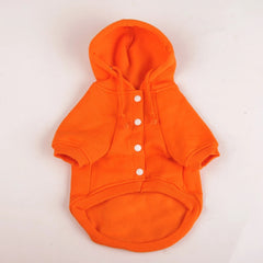 Autumn And Winter Pet Clothes With Coat And Cap Hoodies