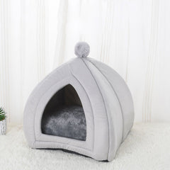 Cute Cat Bed Pet House Kitten Lounger Cushion Small Dog Tent Mat Washable Puppy Basket Cave Mat Soft For Cats House Bed Supplies