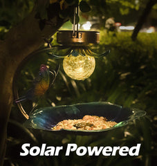 Solar Crack Ball Bird Feeder