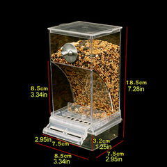 Bird Automatic Feeder Splash Proof Bird Feeder Bird Cage Accessories Bird Food Container for Parakeet Canary Cockatiel Finch