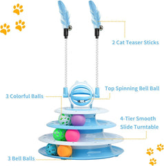 Cat Toys For Indoor Cats Kitten Toys Interactive Cat Toy Cat Puzzle Toy Cat Ball Toy