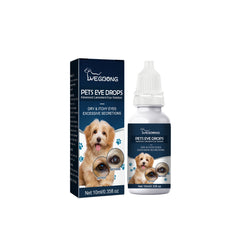 Pet Eye Drops, Clean Dog And Cat Eye Drops, Relieves Itchy Eyes Caused By Tears