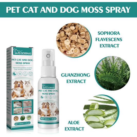 Pet Skin Medicine Spray For Cats And Dogs Universal Mite Skin Itchy Red Hair Itching