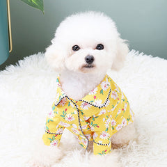 French Small Incense Style Fighting Pet Clothes Dog Pajamas