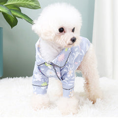 French Small Incense Style Fighting Pet Clothes Dog Pajamas