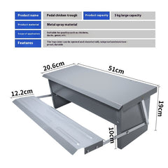 Pedal Type Chicken Feeding Trough Automatic Pet Feeder Chicken, Duck And Goose Feeding Trough