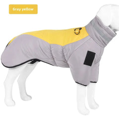 Waterproof Large Dog Jacket Warm Dog Clothes Winter Coat French Dog Reflective Dog Cold Weather Coats Pet Snow Jacket