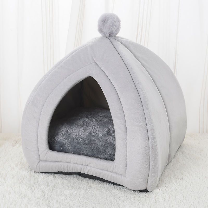 Cute Cat Bed Pet House Kitten Lounger Cushion Small Dog Tent Mat Washable Puppy Basket Cave Mat Soft For Cats House Bed Supplies