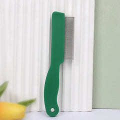 Dog Cat Flea Comb Pet Removal Massage Hair Comb Wool Grooming Accessories Lice Comb Stainless Steel Pin Pet Hair Cleaning Tool