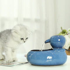 Cat Ceramic Automatic Circulating Water Dispenser Pet Filter Water Dispenser