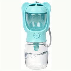 2 In 1 Dog Water Bottle, Leak Proof Portable Pet Water Bottle With Food Container, Outdoor Portable Water Dispenser For Dog, Puppy Supply For Walking, Hiking, Camping, Travel