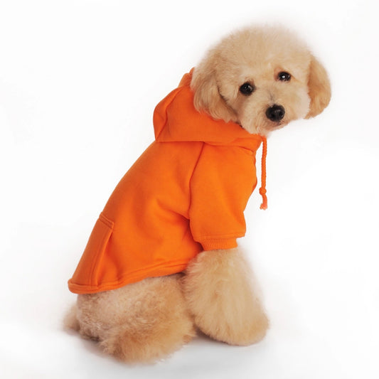 Autumn And Winter Pet Clothes With Coat And Cap Hoodies