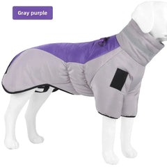 Waterproof Large Dog Jacket Warm Dog Clothes Winter Coat French Dog Reflective Dog Cold Weather Coats Pet Snow Jacket