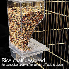 Bird Automatic Feeder Splash Proof Bird Feeder Bird Cage Accessories Bird Food Container for Parakeet Canary Cockatiel Finch