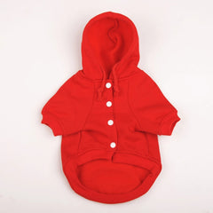 Autumn And Winter Pet Clothes With Coat And Cap Hoodies