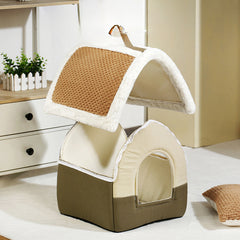 Foldable Dog House Kennel Bed Mat For Small And Medium Dogs, Cats, Winter Warm Cat Bed Nest, Pet Products Basket, Pets, Puppy Cave Sofa.